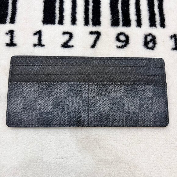 Louis Vuitton Black Damier Graphite Long Card Holder Wallet case - Picture 6 of 12